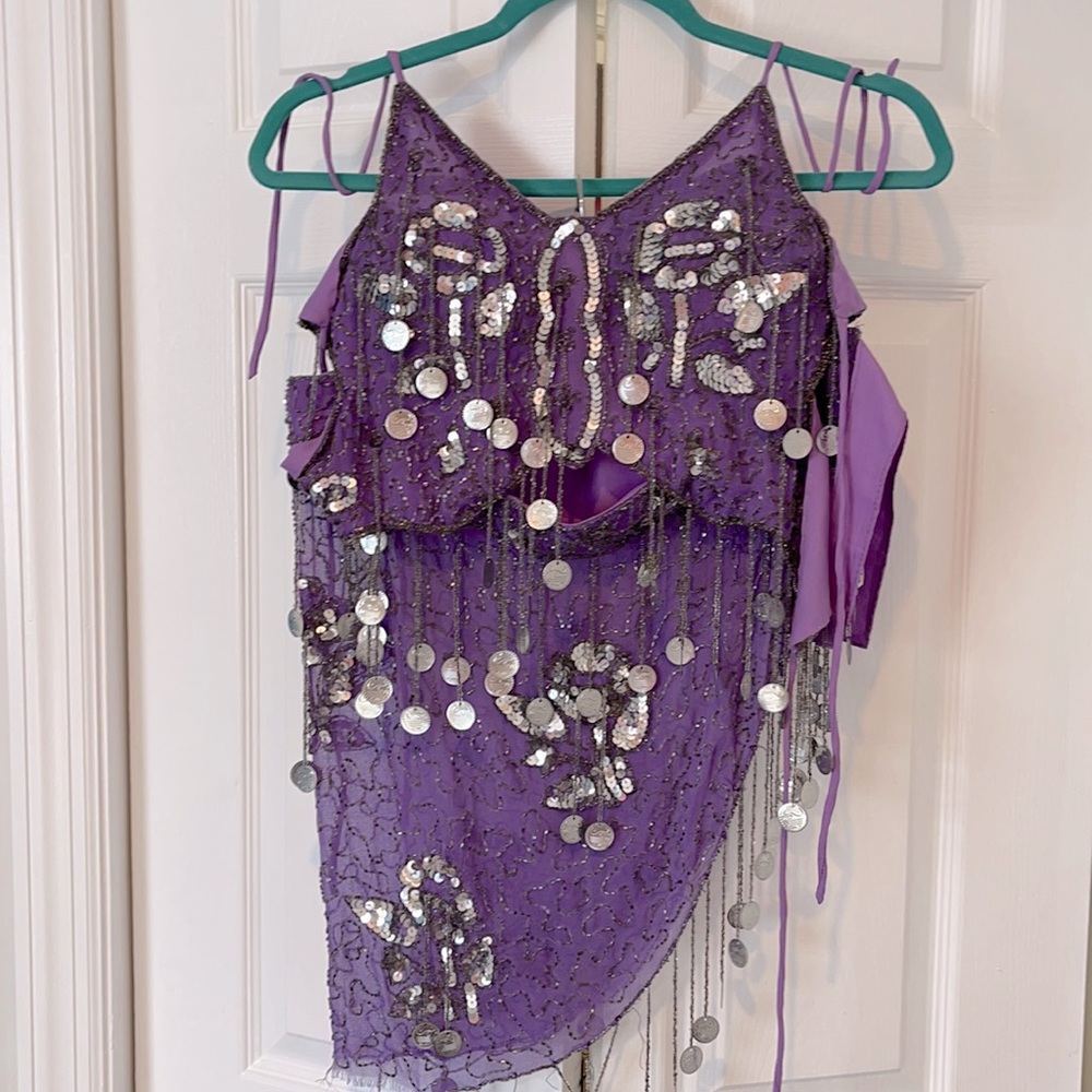 Hand made belly dancing outfit - small tear